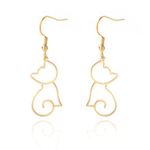 Load image into Gallery viewer, Dangle Cat cute earrings