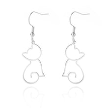 Load image into Gallery viewer, Dangle Cat cute earrings