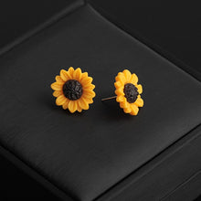 Load image into Gallery viewer, Acrylic Sunflower Stud Earrings