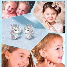 Load image into Gallery viewer, Cute Unicorn Rhinestone Stud Earrings