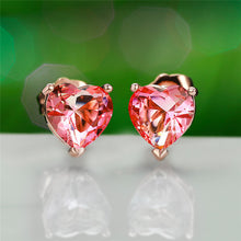 Load image into Gallery viewer, Mini Crystal Heart Stud Earrings
