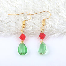 Load image into Gallery viewer, Water Drop Dangle Earrings will surely upgrade your style. The green color will add a balanced vibe to your look.