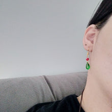 Load image into Gallery viewer, Water Drop Dangle Earrings will surely upgrade your style. The green color will add a balanced vibe to your look.