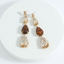 Load image into Gallery viewer, Multi-color Crystal Long Drop Earrings
