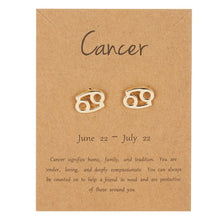 Load image into Gallery viewer, Constellation Symbol Zodiac Sign Stud Earrings
