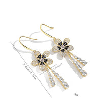 Load image into Gallery viewer, Spring and Summer New Flower Tassel Long Earrings

