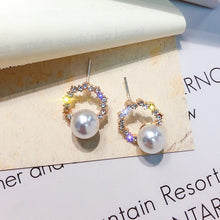 Load image into Gallery viewer, Geometric Round Trendy Simple Pearl Earrings

