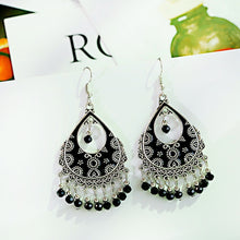 Load image into Gallery viewer, Vintage Beads Antique Jhumkha Tassel Earrings
