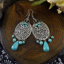 Load image into Gallery viewer,  Vintage pair of earrings are in high trend and gives you a real ethnic as well as antique look. It looks beautiful, is durable &amp; also affordable. Designed for all age groups from office going girl to a housewife, this pair of earrings features an exquisite design. 
