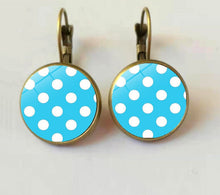 Load image into Gallery viewer, With the unique patterns of polka dots these colorful Drop Earrings are the one for you
