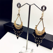 Load image into Gallery viewer, Trendy Festive Luxury Crystal Beaded Tassel Earrings
