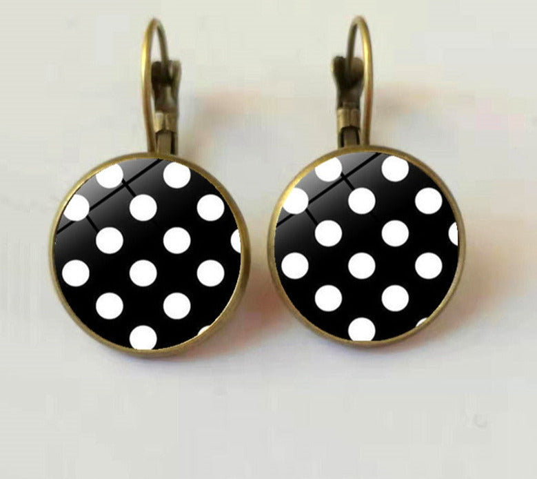 With the unique patterns of polka dots these colorful Drop Earrings are the one for you