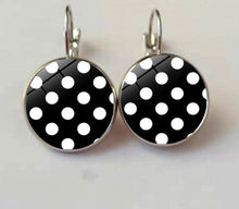 Load image into Gallery viewer, With the unique patterns of polka dots these colorful Drop Earrings are the one for you
