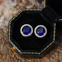 Load image into Gallery viewer, Luxury Simple Gold Crystal Minimalist Stud Earrings
