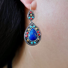 Load image into Gallery viewer, Gorgeous Inlaid Natural Stone Bohemia Drop Earrings
