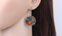 Load image into Gallery viewer, Multi color Round Heart Earrings
