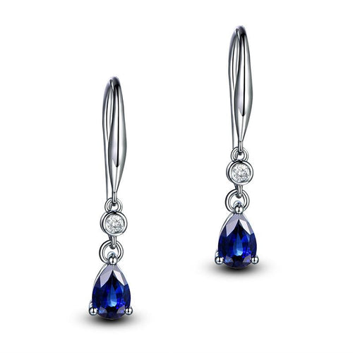Silver 925 Elegant Simple Drop Earrings - earringsly