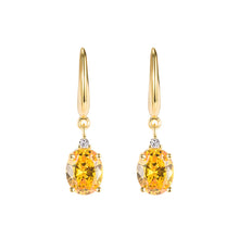 Load image into Gallery viewer, Fabulous Yellow Crystal Drop Earrings
