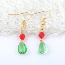 Load image into Gallery viewer, Water Drop Dangle Earrings will surely upgrade your style. The green color will add a balanced vibe to your look.
