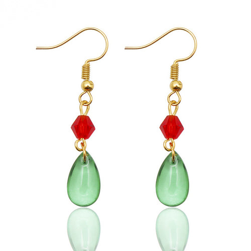 Water Drop Dangle Earrings will surely upgrade your style. The green color will add a balanced vibe to your look.